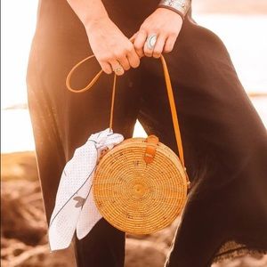Circular Rattan Bag / Round Crossbody Bag 🌺🌴